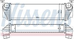 Intercooler Nissens 96100