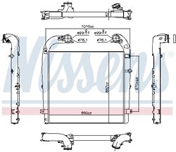 Intercooler Nissens 961154