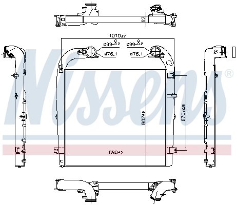 Intercooler Nissens 961154