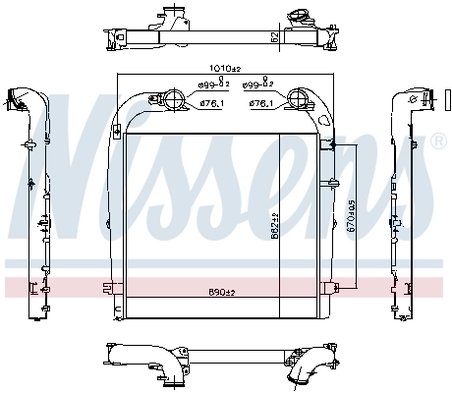 Intercooler Nissens 961154