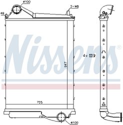 Intercooler Nissens 961185