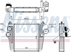 Intercooler Nissens 961203