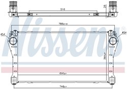 INTERCOOLER NISSENS 961250 - Compatibil cu TOYOTA