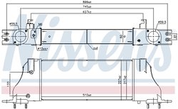 Intercooler Nissens 961251