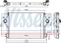 Intercooler Nissens 961262