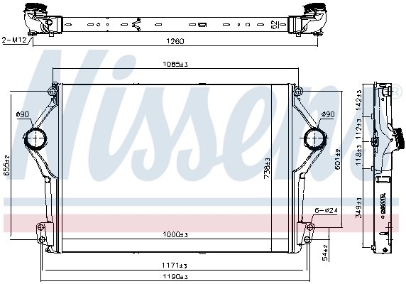 INTERCOOLER NISSENS 961262 - Compatibil cu SCANIA