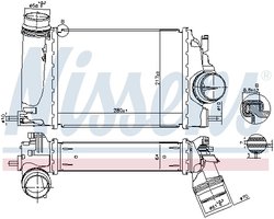 INTERCOOLER NISSENS 961266 - Compatibil cu NISSAN, RENAULT