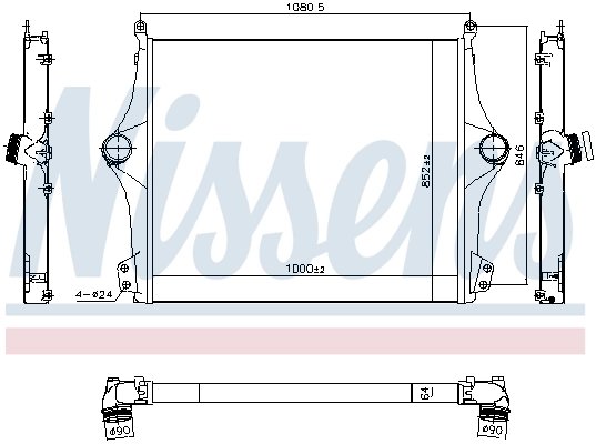 Intercooler Nissens 961298