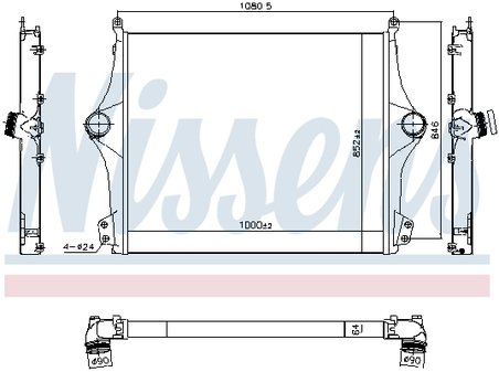 Intercooler Nissens 961298