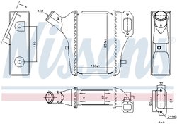 INTERCOOLER NISSENS 961421 - Compatibil cu HONDA