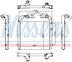 INTERCOOLER NISSENS 961440 - Compatibil cu SCANIA