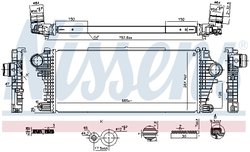 INTERCOOLER NISSENS 961534 - Compatibil cu OPEL, VAUXHALL