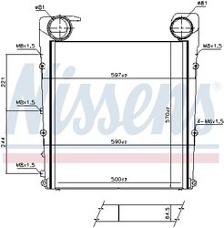 Intercooler Nissens 961552