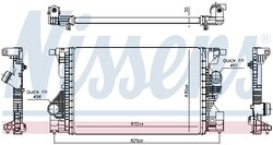 INTERCOOLER NISSENS 961559 - Compatibil cu MERCEDES-BENZ
