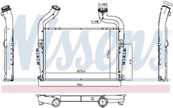 INTERCOOLER NISSENS 961576 - Compatibil cu SCANIA
