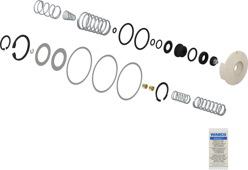 Set reparatie, supapa frana - frana de mana WABCO 9617020012