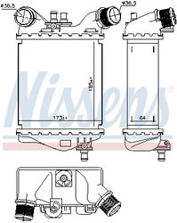 Intercooler Nissens 96168