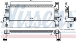 INTERCOOLER NISSENS 96222 - Compatibil cu FORD