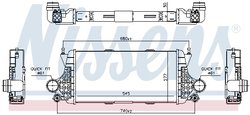 INTERCOOLER NISSENS 96332 - Compatibil cu MERCEDES-BENZ