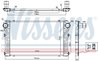 INTERCOOLER NISSENS 96347 - Compatibil cu TOYOTA