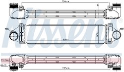 Intercooler Nissens 96349