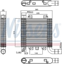 INTERCOOLER NISSENS 96366 - Compatibil cu HYUNDAI