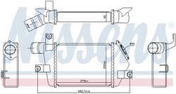 INTERCOOLER NISSENS 96373 - Compatibil cu MITSUBISHI