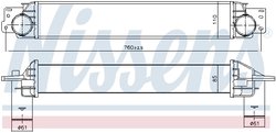 Intercooler Nissens 96411