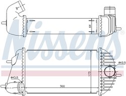 INTERCOOLER NISSENS 96465 - Compatibil cu SUZUKI