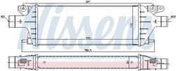 INTERCOOLER NISSENS 96484 - Compatibil cu FIAT, SUZUKI