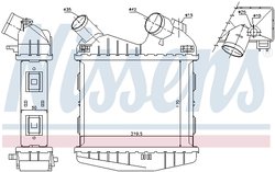 INTERCOOLER NISSENS 96499 - Compatibil cu SMART