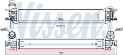 INTERCOOLER NISSENS 96502 - Compatibil cu RENAULT