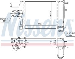 Intercooler Nissens 96529