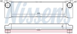 INTERCOOLER NISSENS 96531 - Compatibil cu MERCEDES-BENZ