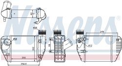 INTERCOOLER NISSENS 96544 - Compatibil cu AUDI