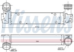 INTERCOOLER NISSENS 96551 - Compatibil cu BMW