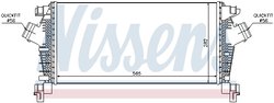 INTERCOOLER NISSENS 96556 - Compatibil cu OPEL, VAUXHALL