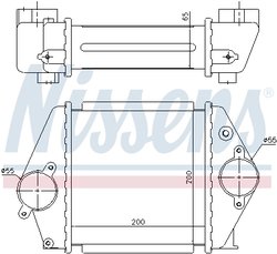 INTERCOOLER NISSENS 96570 - Compatibil cu MAZDA