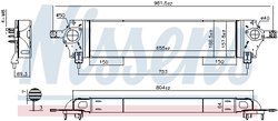 Intercooler Nissens 96580