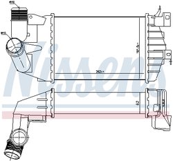 Intercooler Nissens 96587