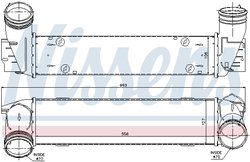 INTERCOOLER NISSENS 96595 - Compatibil cu BMW