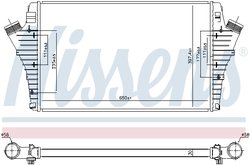 INTERCOOLER NISSENS 96647 - Compatibil cu CADILLAC, FIAT, OPEL, SAAB, VAUXHALL