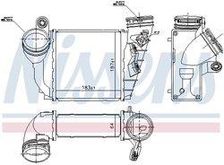 Intercooler Nissens 96679