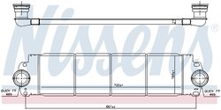 INTERCOOLER NISSENS 96683 - Compatibil cu VW
