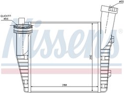 INTERCOOLER NISSENS 96687 - Compatibil cu AUDI, PORSCHE, VW