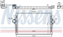 INTERCOOLER NISSENS 96692 - Compatibil cu FORD, SEAT, VW