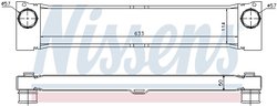 INTERCOOLER NISSENS 96730 - Compatibil cu MERCEDES-BENZ