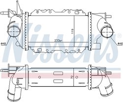 INTERCOOLER NISSENS 96772 - Compatibil cu OPEL, VAUXHALL