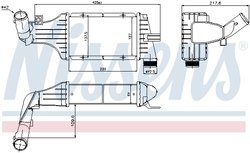 INTERCOOLER NISSENS 96789 - Compatibil cu OPEL, VAUXHALL