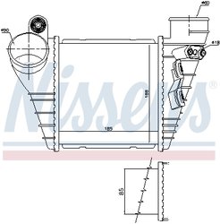 Intercooler Nissens 96847